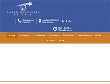 Tablet Screenshot of laserdentistryoferie.com